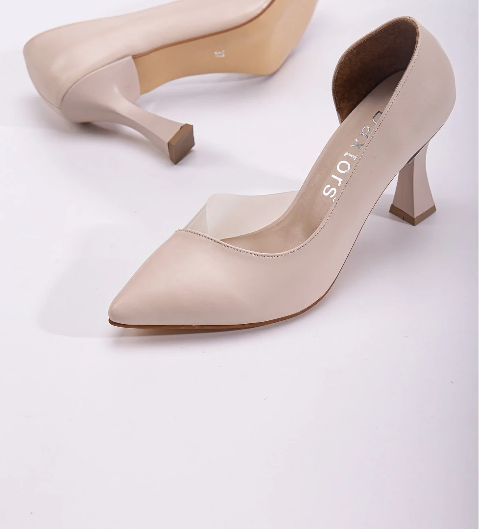 D252 Garantili Kadın Günlük Ortopedik Klasik Topuklu Ayakkabı