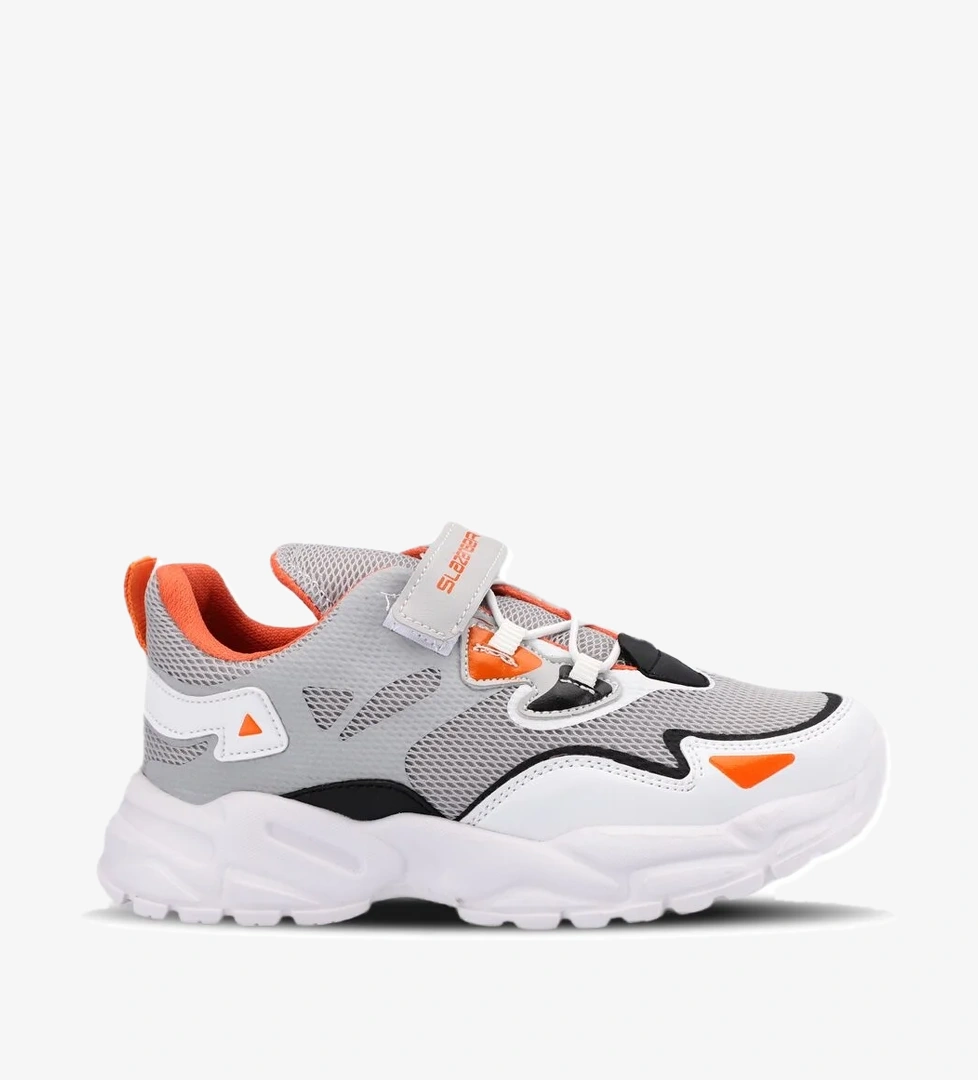 Slazenger Kajal I Kız Erkek Çocuk Sneaker Ayakkabı Gri Siyah / Beyaz model görseli
