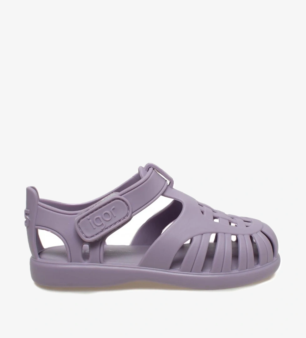 10271 K Tobby Solid Mor Kız Çocuk Sandalet