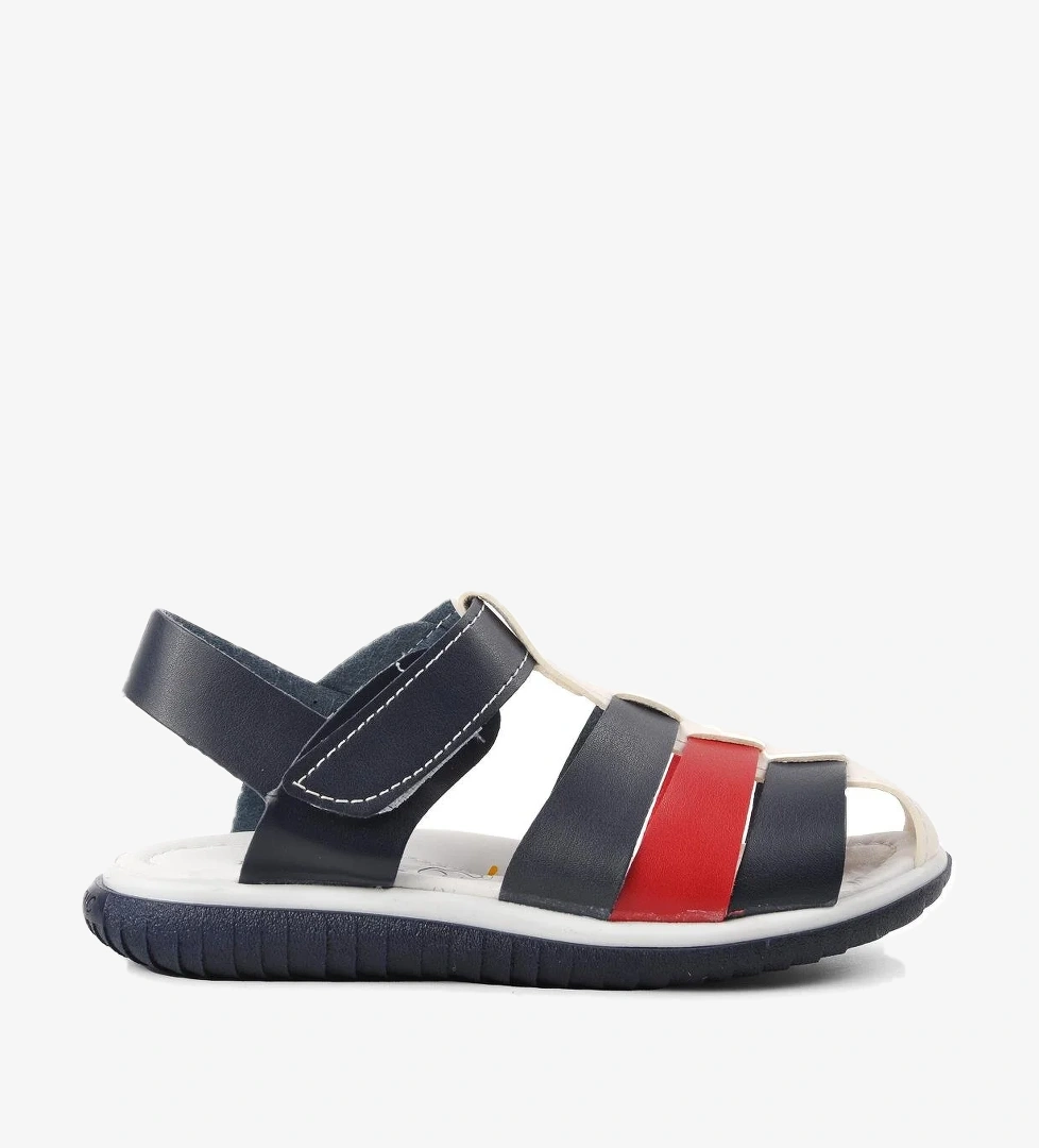 Ayakmod Şng 1500-F Lacivert-Beyaz-Kırmızı Erkek Çocuk Sandalet model görseli