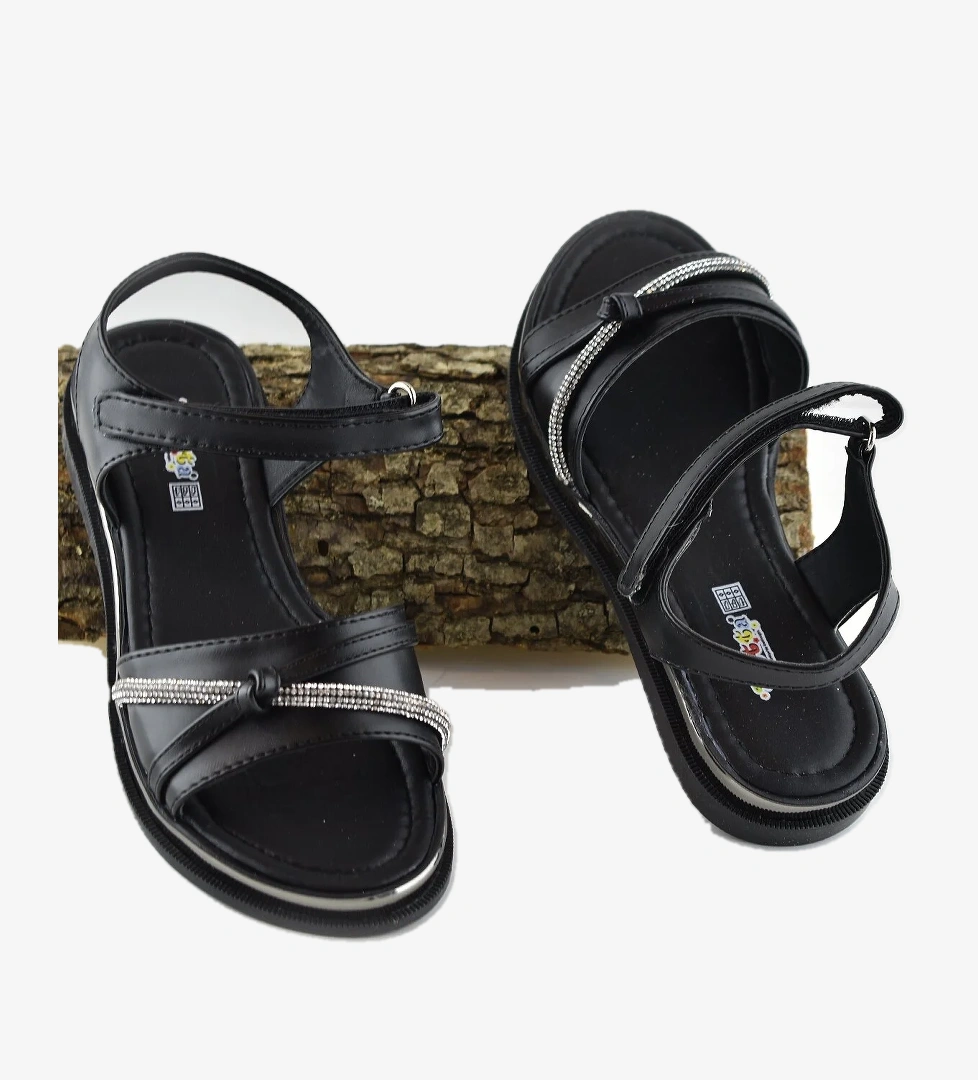 667e Ortopedik Taban Kız Çocuk Sandalet Terlik Düğün Abiye Gündelik Vetta - Görsel 1