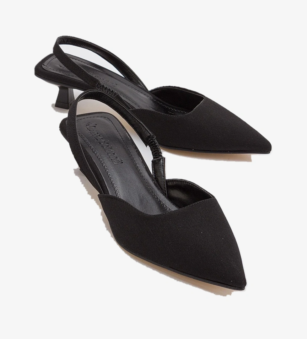 Kadın Topuklu Sandalet SİYAH ZRA