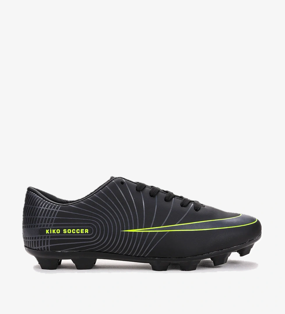 130 Krampon Erkek Çocuk Futbol Ayakkabı Siyah - Siyah - Sarı - Görsel 1