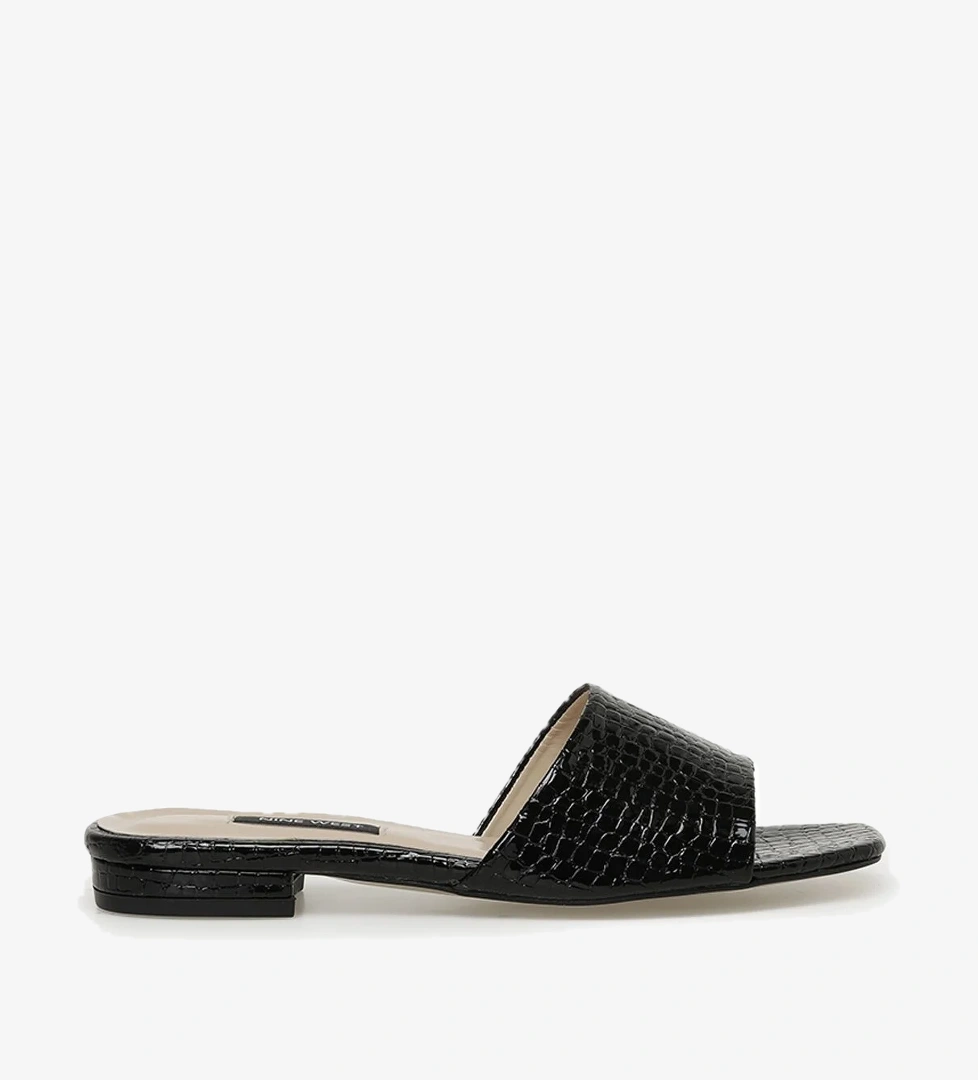 Nine West MAYYA 3FX Siyah Kadın Düz Terlik - Görsel 1