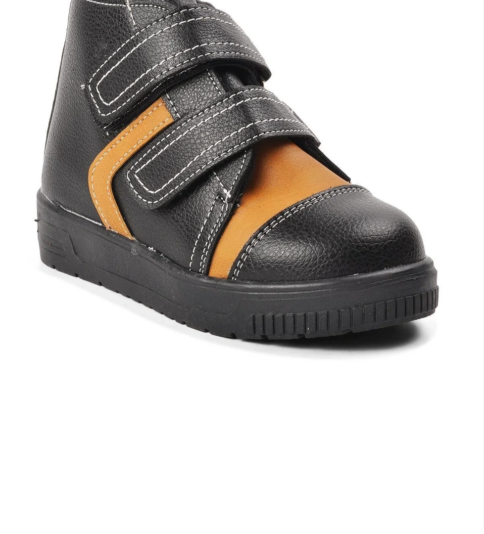 Arz 2301004-B Siyah-Camel İçi Kürklü Cırtlı Bebek Bot