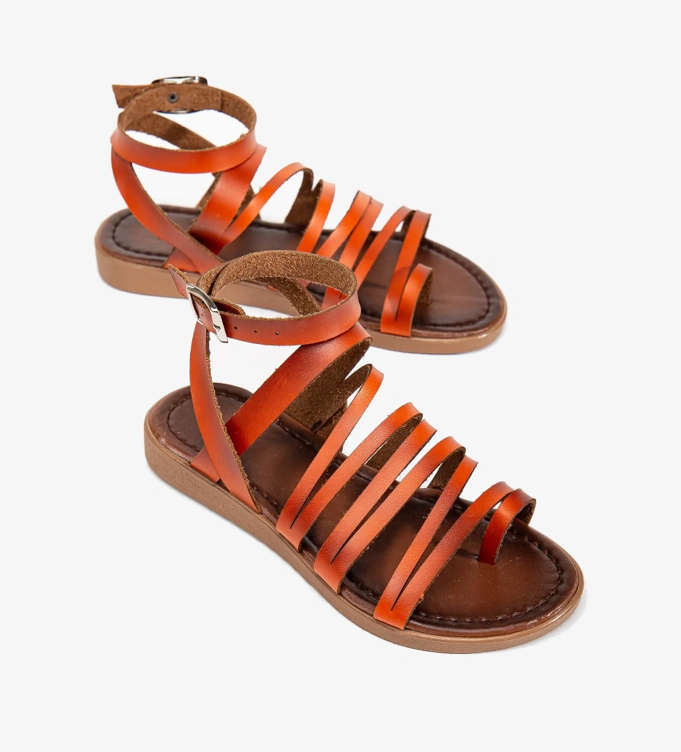 Kadın Sandalet ORANJ CİLT