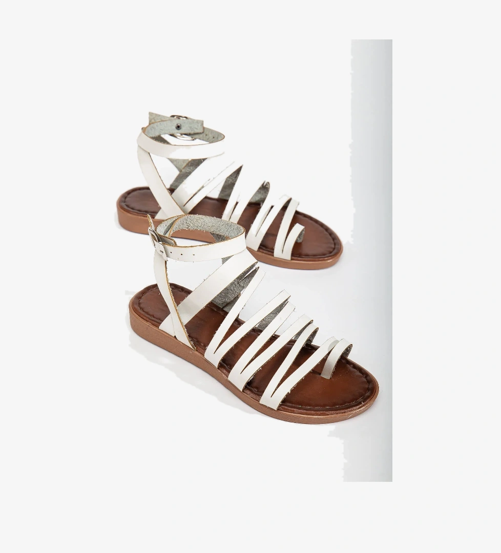 Kadın Sandalet BEYAZ CİLT