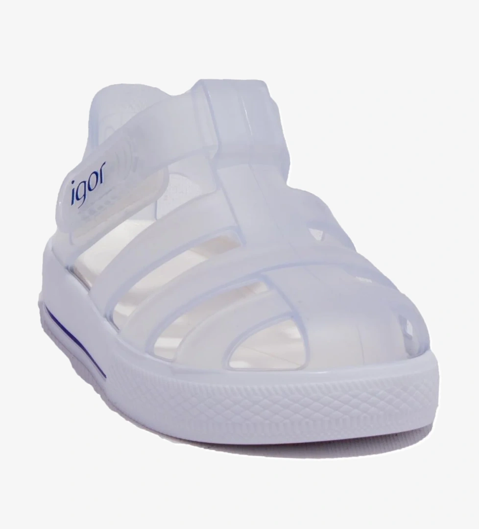 S10171 Star Beyaz Ortopedik Günlük Kız Çocuk Sandalet