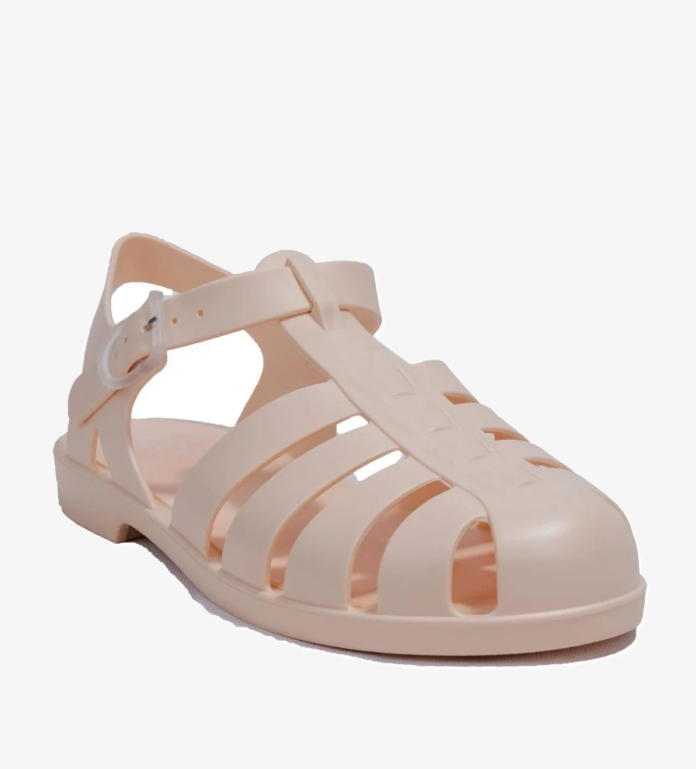 S10259 Bıarrıtz Mate Bej Ortopedik Günlük Kadın Sandalet