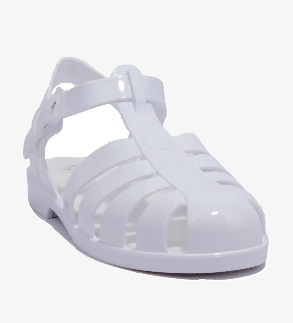 S10258 Bıarrıtz Beyaz Ortopedik Günlük Kadın Sandalet