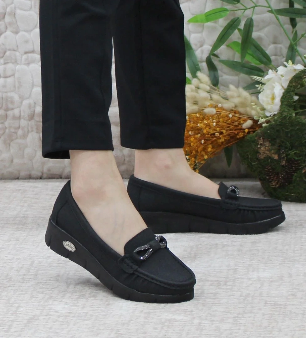 Mehmet Mete 403 Comfort Tokalı Taşlı Kadın Babet model görseli