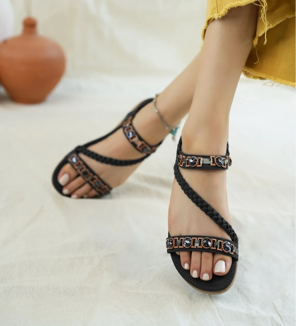 Sandy Anatomik Ortopedik Fashion Günlük Kadın Sandalet