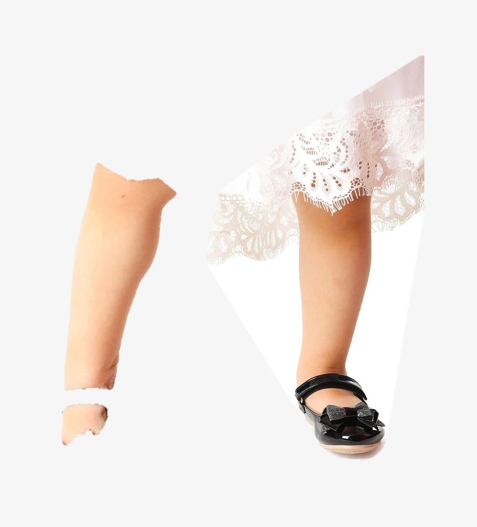 Silvery Rugan Cırtlı Kum Sim Fiyonklu Kız Çocuk Babet Ayakkabı Siyah