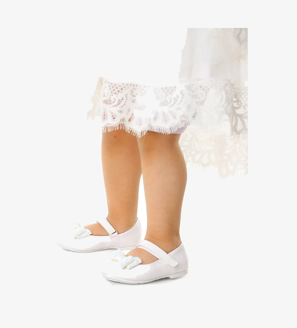 Kiko Kids Babe Cırtlı Fiyonklu Kız Çocuk Ege Babet 200 Ayakkabı Rugan model görseli