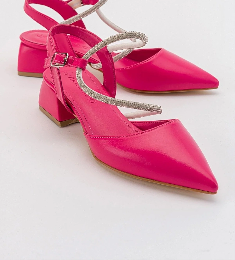 Taşlı Kadın Topuklu Sandalet FUJE CİLT