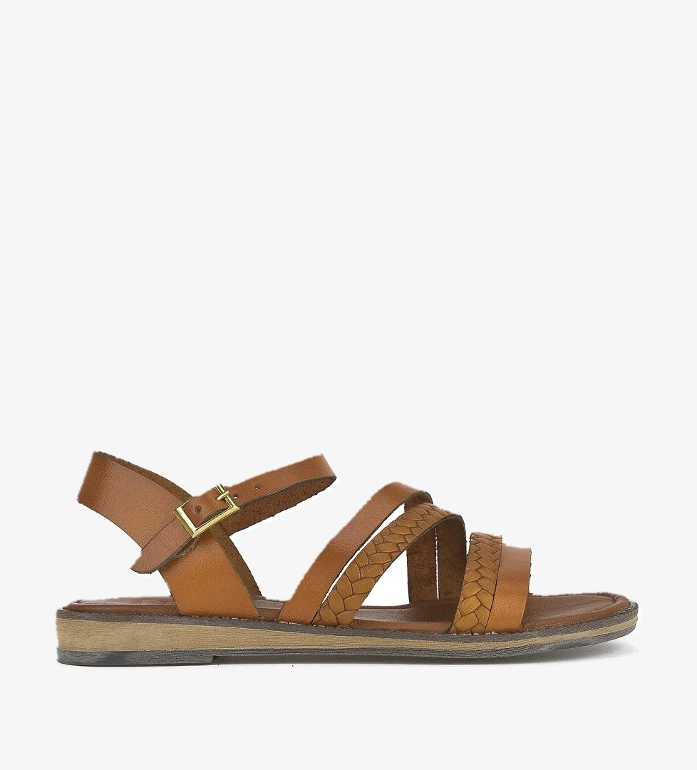 Kadın Hakiki Deri Sandalet 1411010Z421 Taba