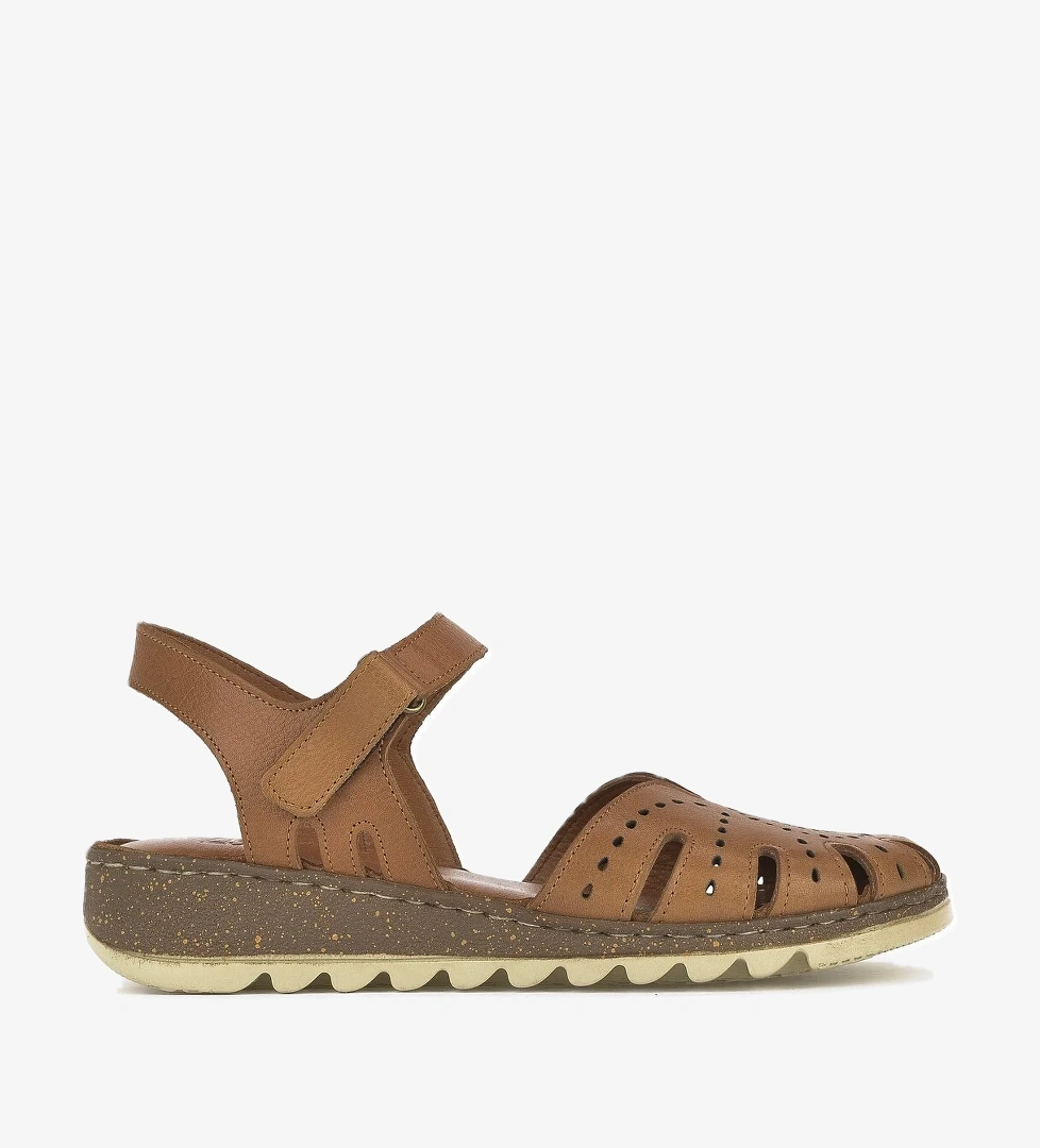 Kadın Hakiki Deri Sandalet 1411008Z204 Taba