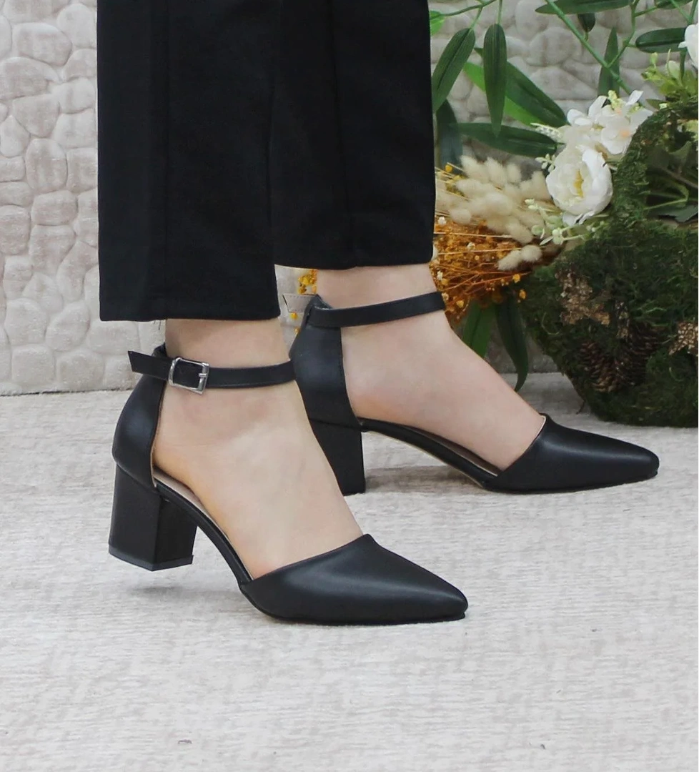 422 Fashion Kalın Topuklu Kadın Ayakkabı