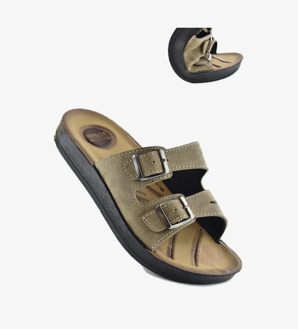 0530 Ortopedik Taban Günlük Kadın Terlik Sandalet Esnek Taban - Görsel 1