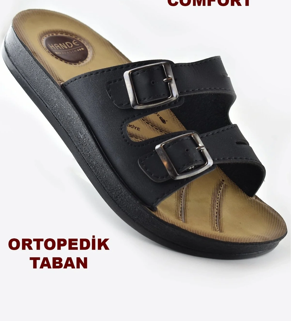 0530 Ortopedik Taban Günlük Kadın Terlik Sandalet Esnek Taban