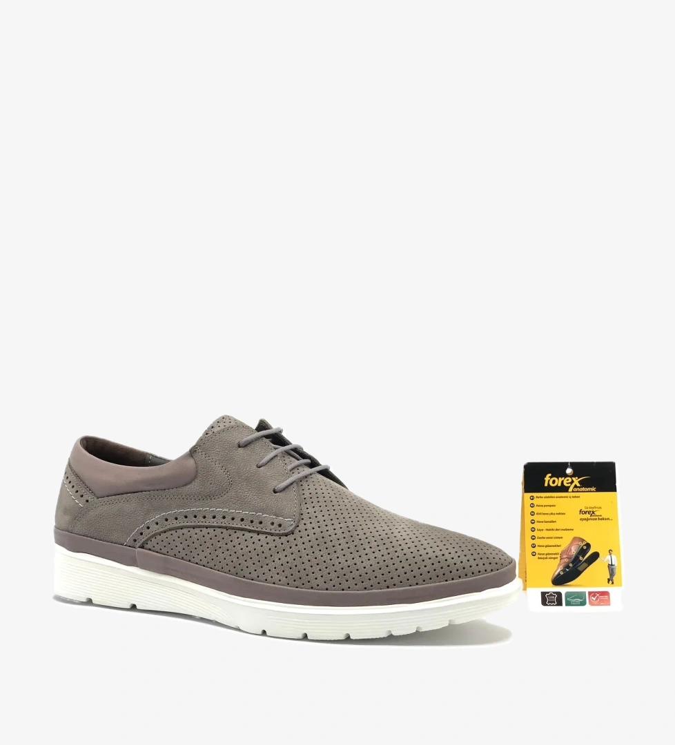 2969-1 Dr.Tavsiyeli Hakiki Deri Delikli Erkek Casual Ayakkabı