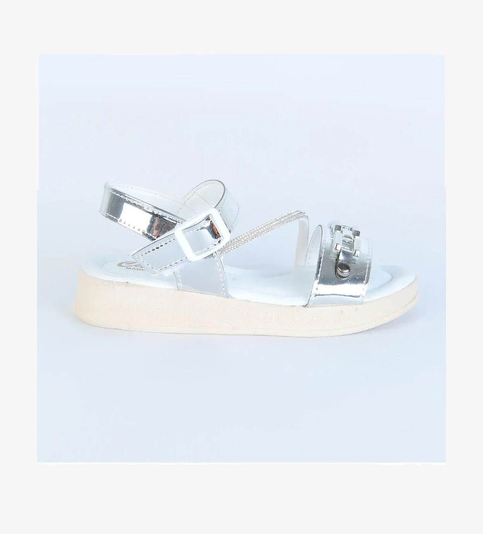 Poliva 5095 Cırtlı Yazlık Kız Çocuk Sandalet Ayakkabı model görseli