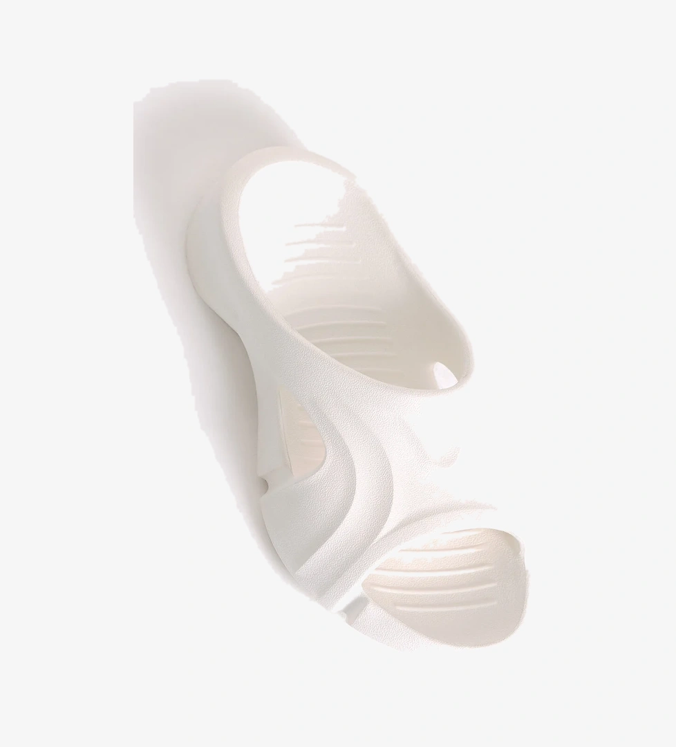 Unisex Beyaz Desenli Kalın Tabanlı Eva Terlik