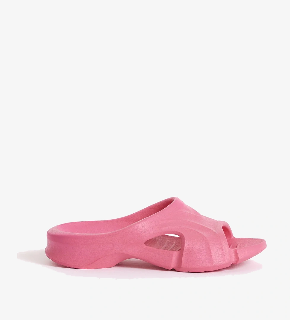 Unisex Fuşya Desenli Kalın Tabanlı Eva Terlik