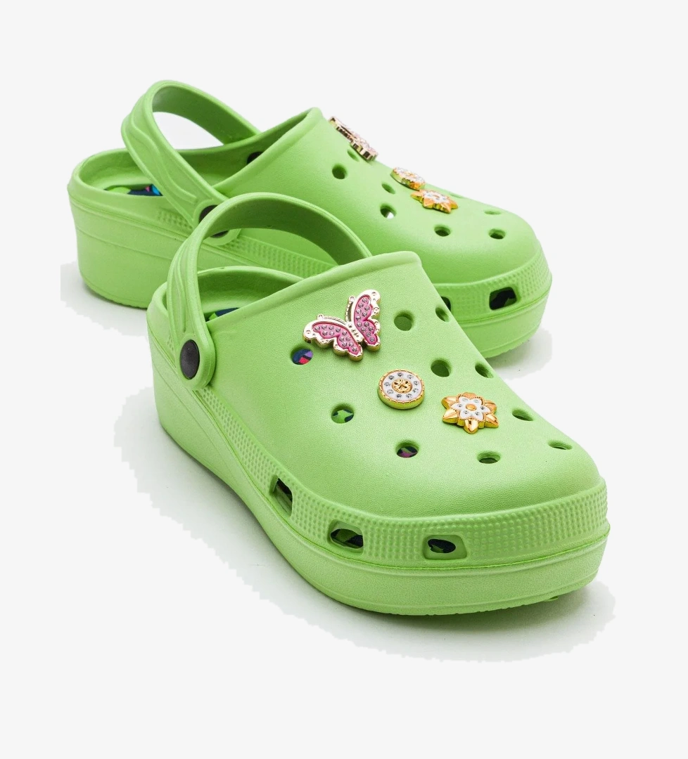 Ccway Aksesuarlı Kalın Taban Kadın Sabo Terlik model görseli