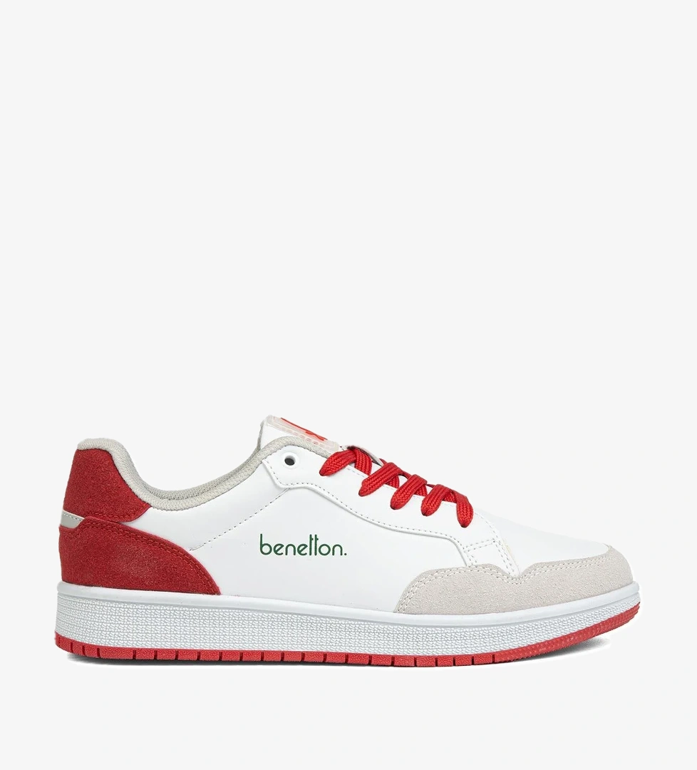 ® | BN-30869 - 3471 Beyaz Kırmızı - Erkek Spor Ayakkabı