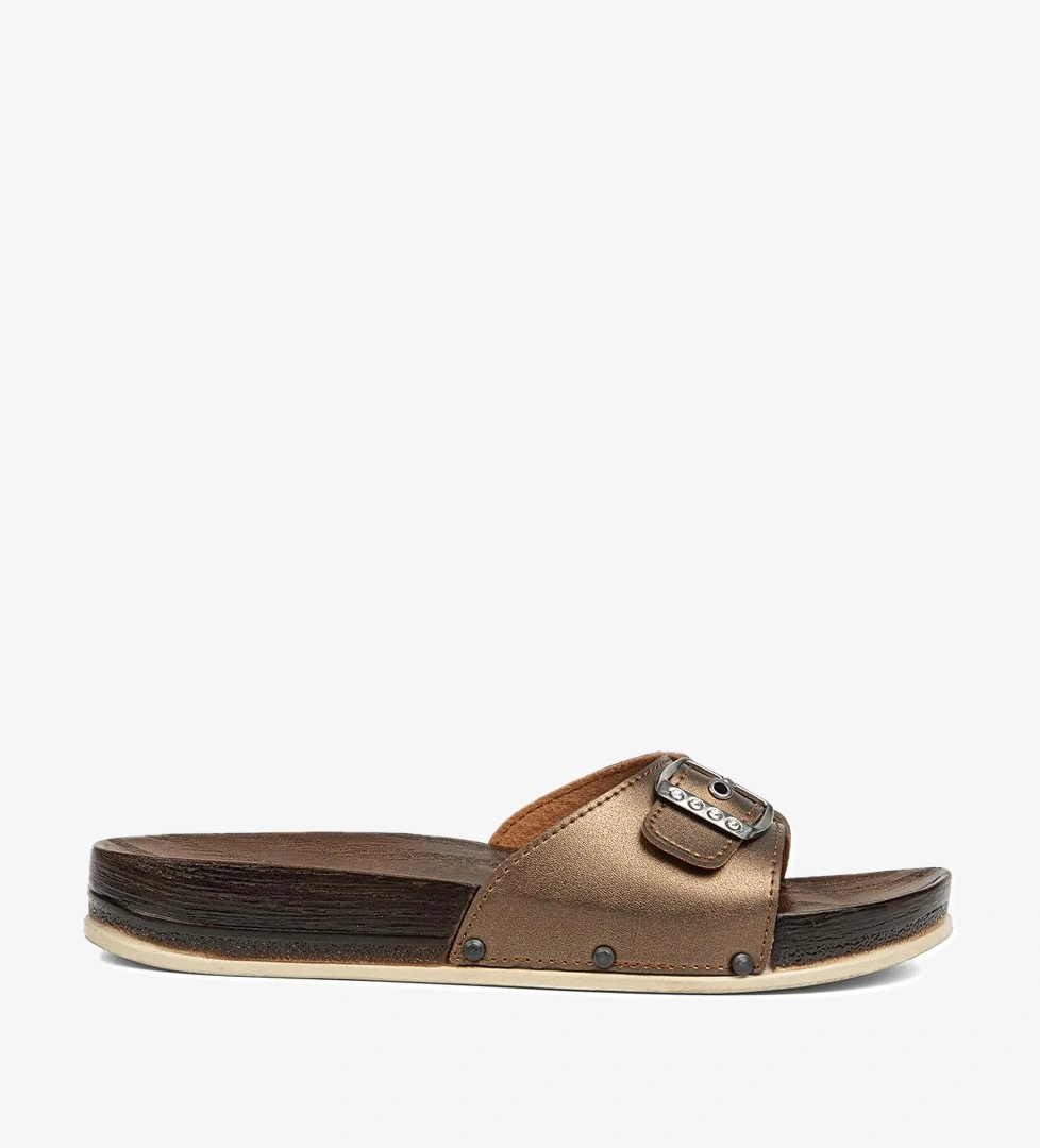 Piere Cardin® | PC-7026-Bronz - Kadın Terlik