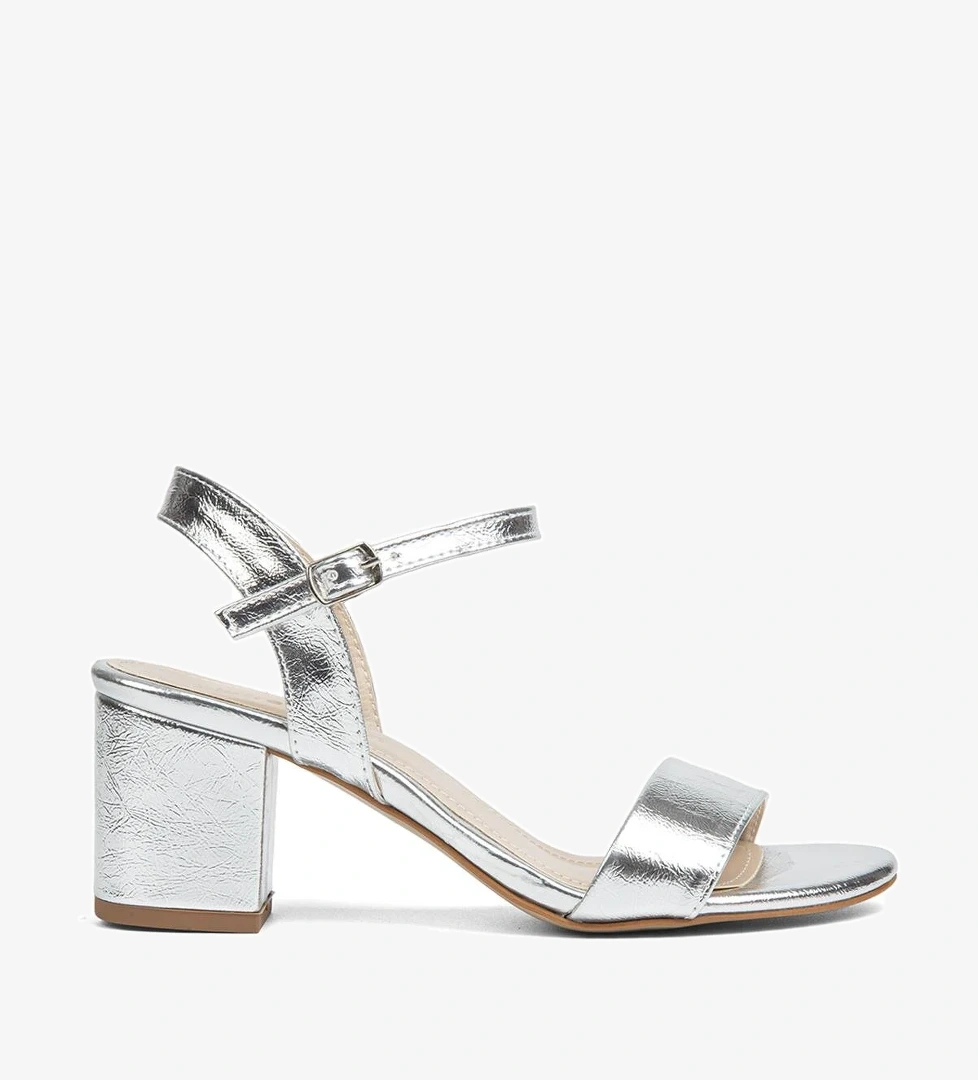 ® | PC-51863-3822 Gumus Kirisik - Kadın Topuklu Ayakkabı - Görsel 1