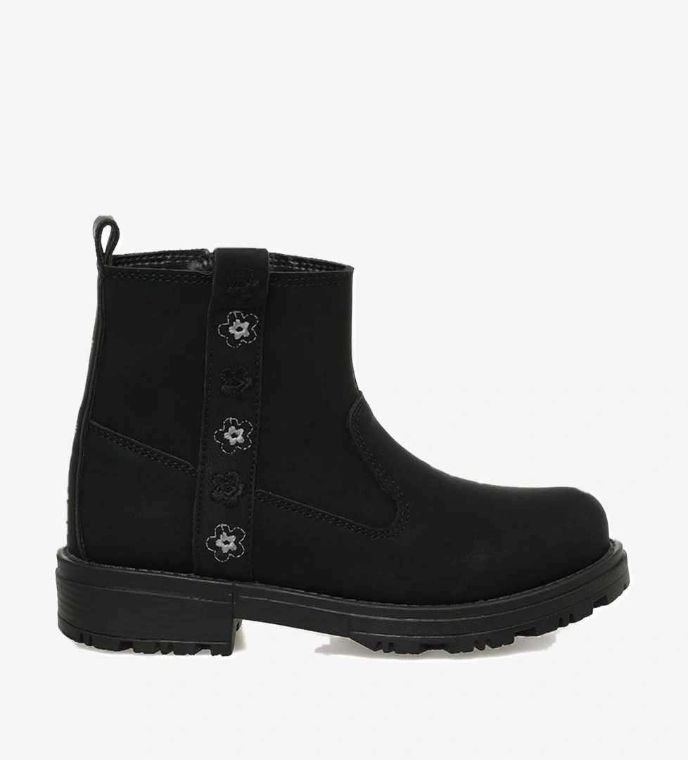 LOUIS.F 3PR Siyah Kız Çocuk Biker Bot - Görsel 1
