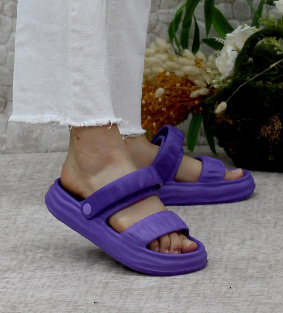 EZ0118 Havuz Plaj Deniz Ayakkabısı Hafif Rahat Kadın Terlik Sandalet - Görsel 1