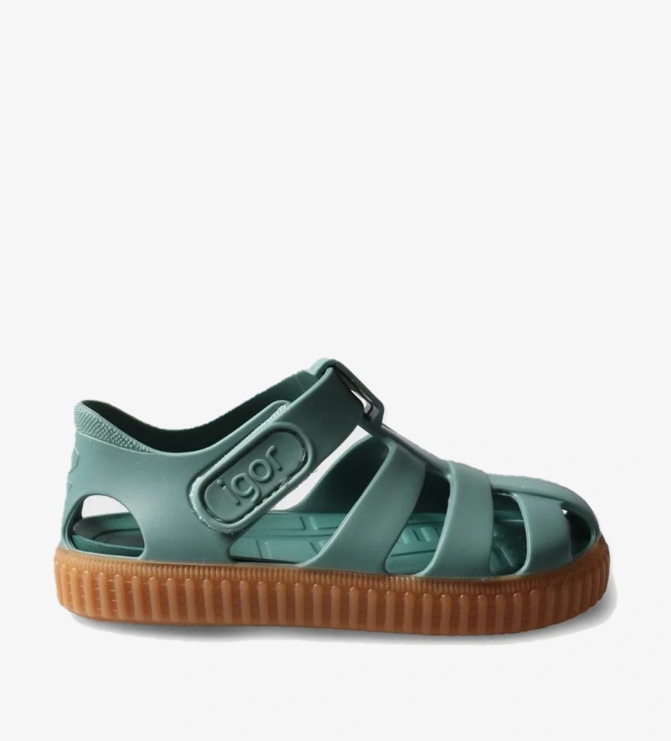 Unisex Çocuk Sandalet S10291 KOYU YEŞİL