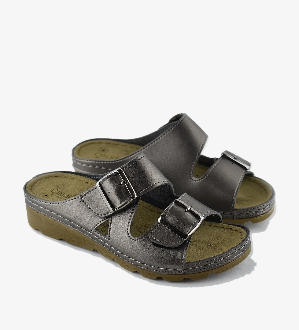 Ayakkabı Burada 160117 Carlaverde Tam Ortopedik Kadın Terlik Günlük Kadın Terlik - Görsel 1