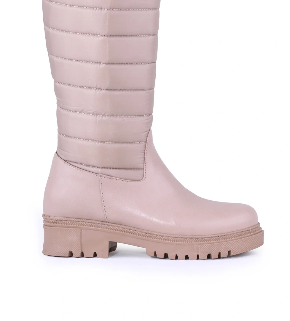 Ghattix Günlük Termal Kadın Çizme Vizon - Görsel 1