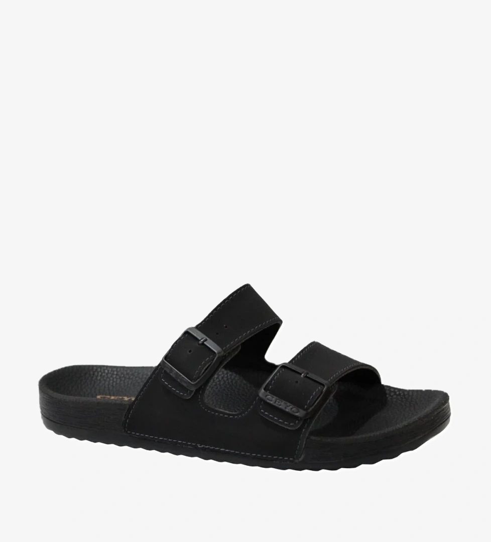 Ceyo Ceyo Bahama-10 Siyah Ortapedik Erkek Terlik &amp; Sandalet Sandalet & Terlik | Flo Siyah - 1. görsel