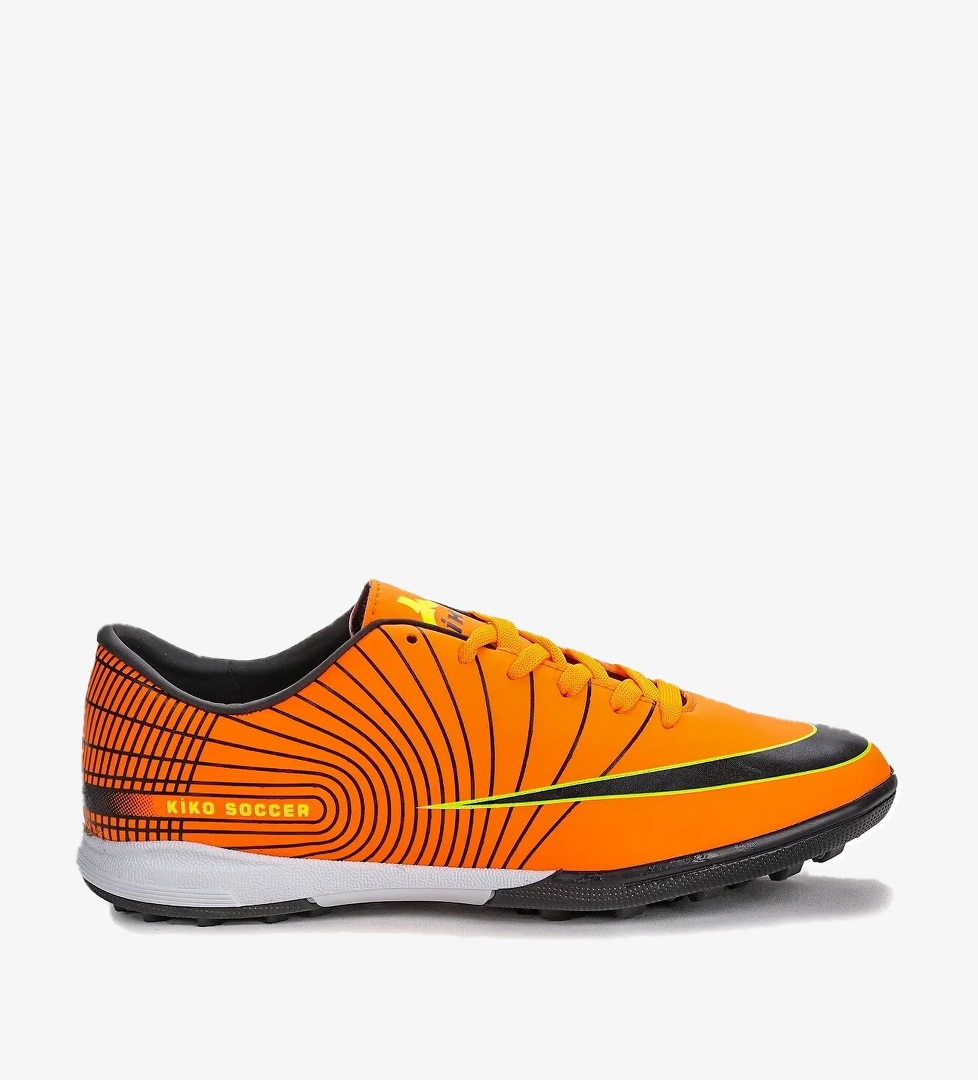 130 Halı Saha Erkek Çocuk Futbol Ayakkabı Turuncu - Siyah - Görsel 1