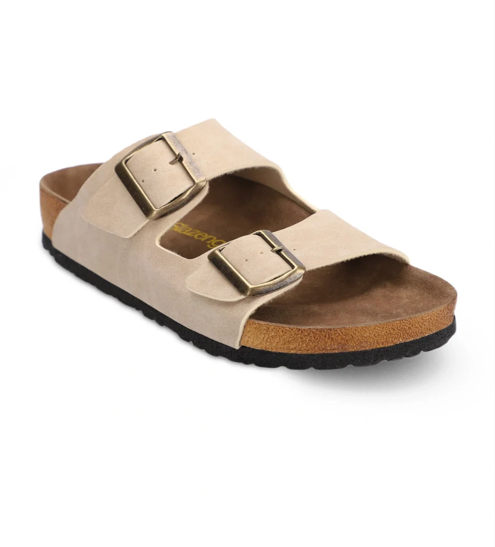 LENS Kadın Terlik Bej Nubuk