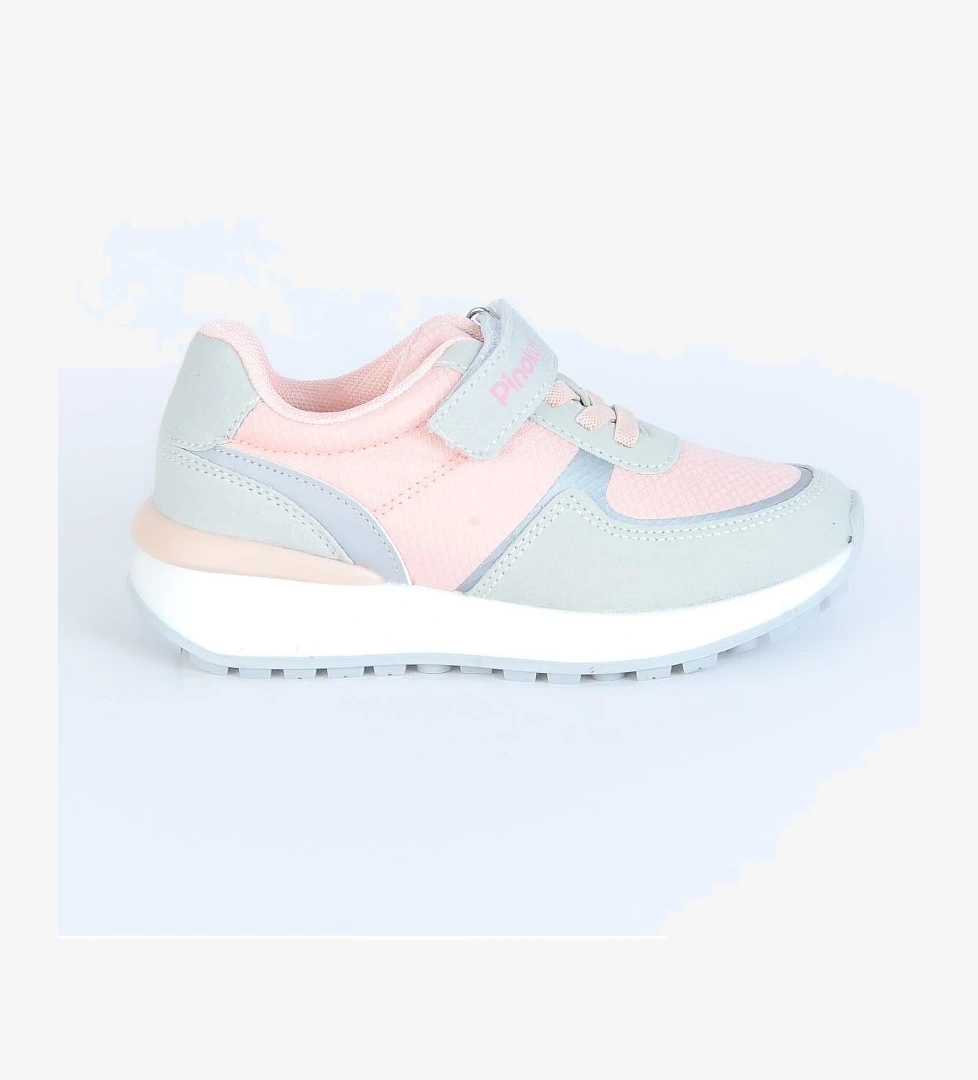 Pinokyo Belek Pembe Cırtlı Kız Çocuk Spor Ayakkabı model görseli