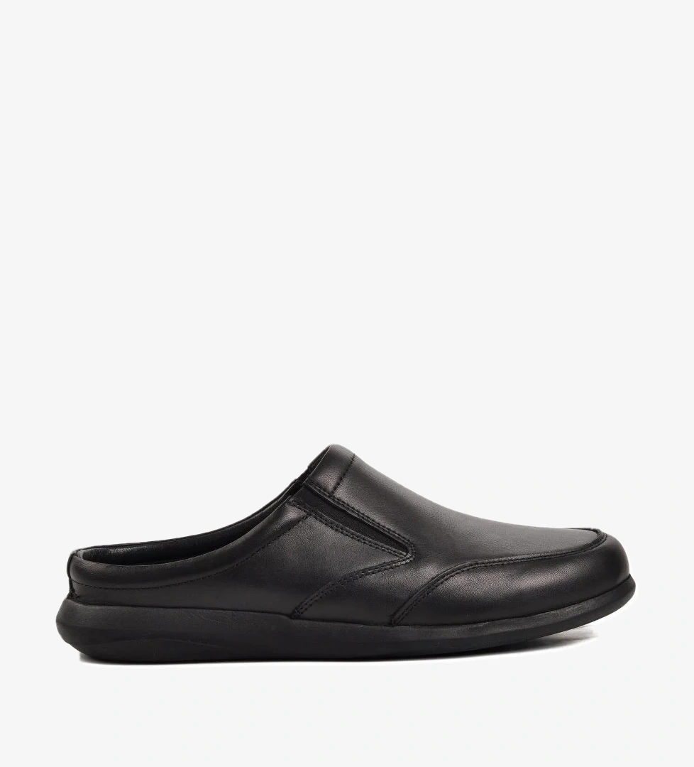 Sekurlet 1372 Hakiki Deri Siyah Erkek Günlük Ayakkabı - Görsel 1