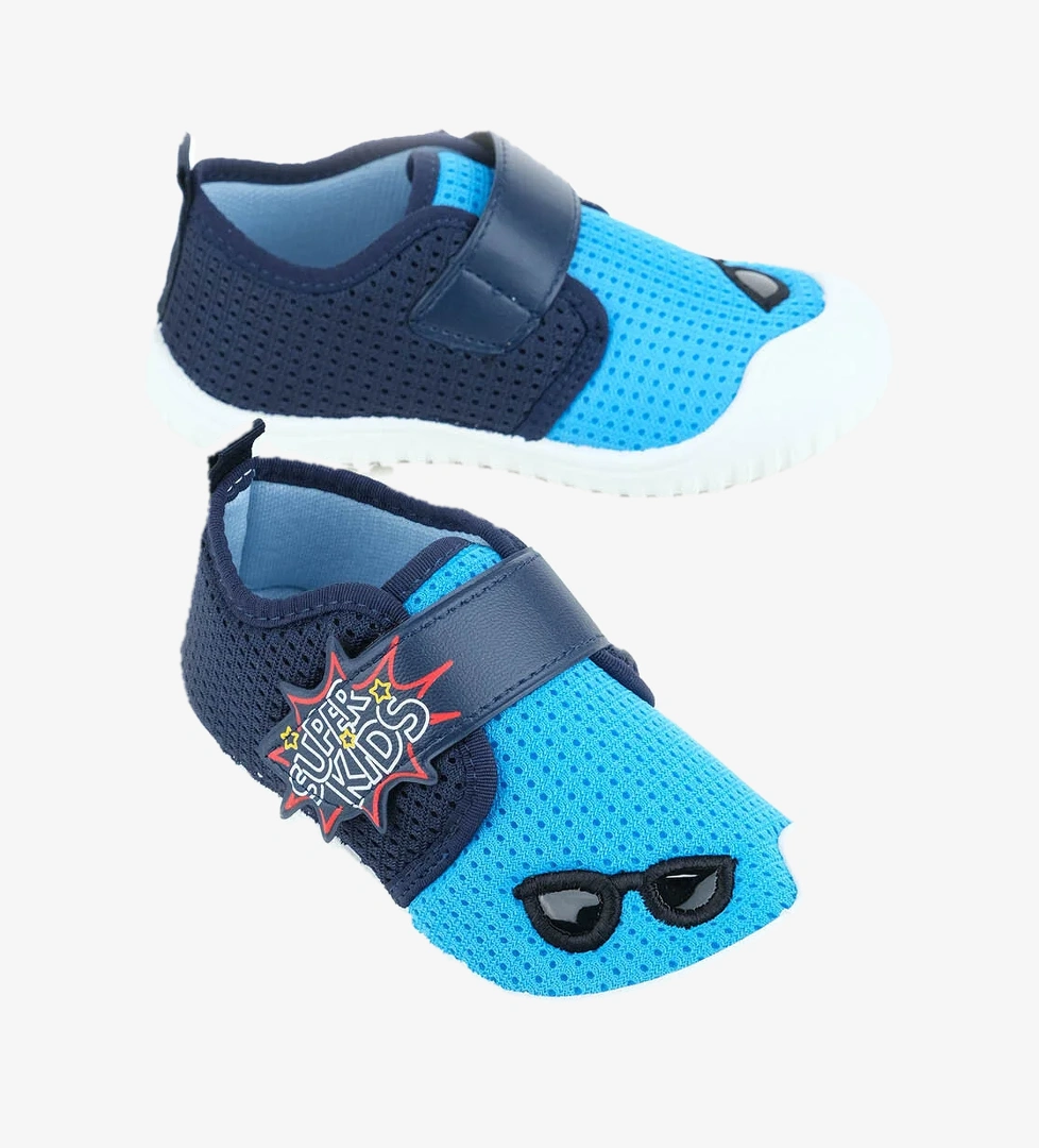 Yazlık Keten Erkek Çocuk Ayarlanabilir Ayakkabı - Görsel 1