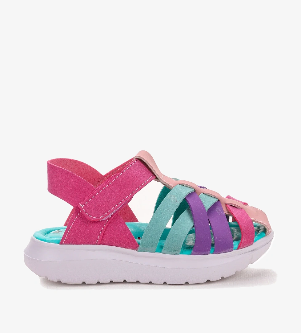 Ortopedik Kız Çocuk Sandalet Şb 1000 Fuşya - Mor - Görsel 1