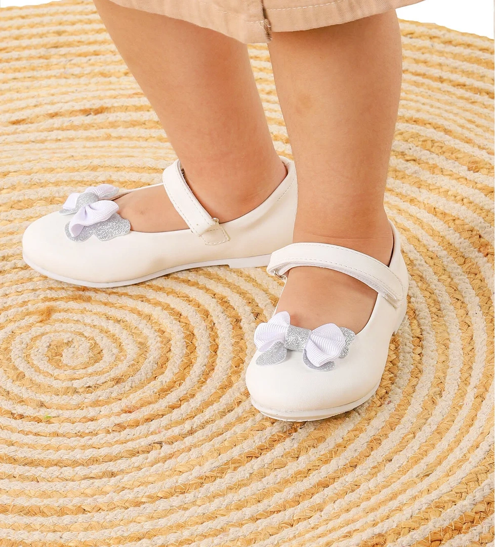 Kiko Kids Taşlı Cırtlı Kız Çocuk Fiyonklu Babet Ayakkabı Ege 204 Cilt model görseli