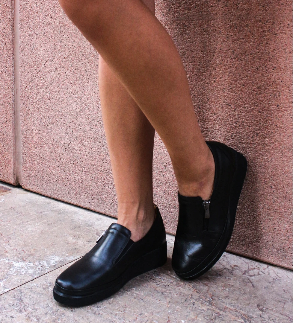 Hakiki Deri Kadın Casual Ayakkabı 411ZA717 - Görsel 1