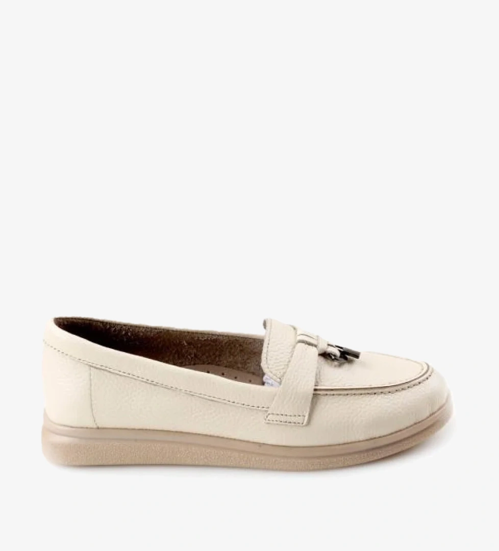 MC141 Orto Pedik Kadın Günlük Hakiki Deri Ayakkabı - Görsel 1