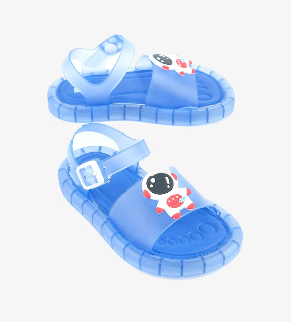 Gezer Gezer Mavi Yazlık Islak Zemine Uygun Yumuşak Işıklı Taban Erkek Çocuk Sandalet Sandalet & Terlik | Flo Mavi - 1. görsel