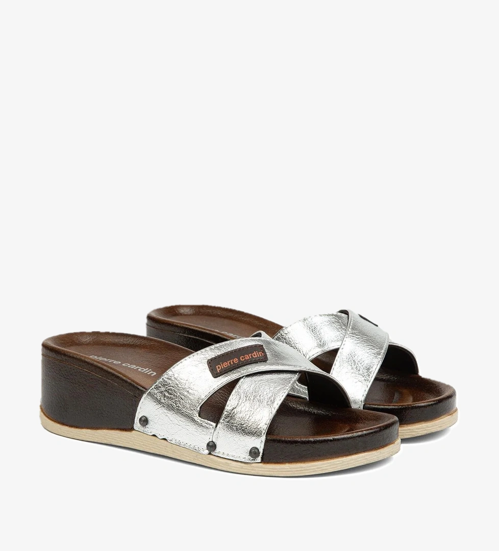 ® | PC-7010-Gumus - Kadın Terlik