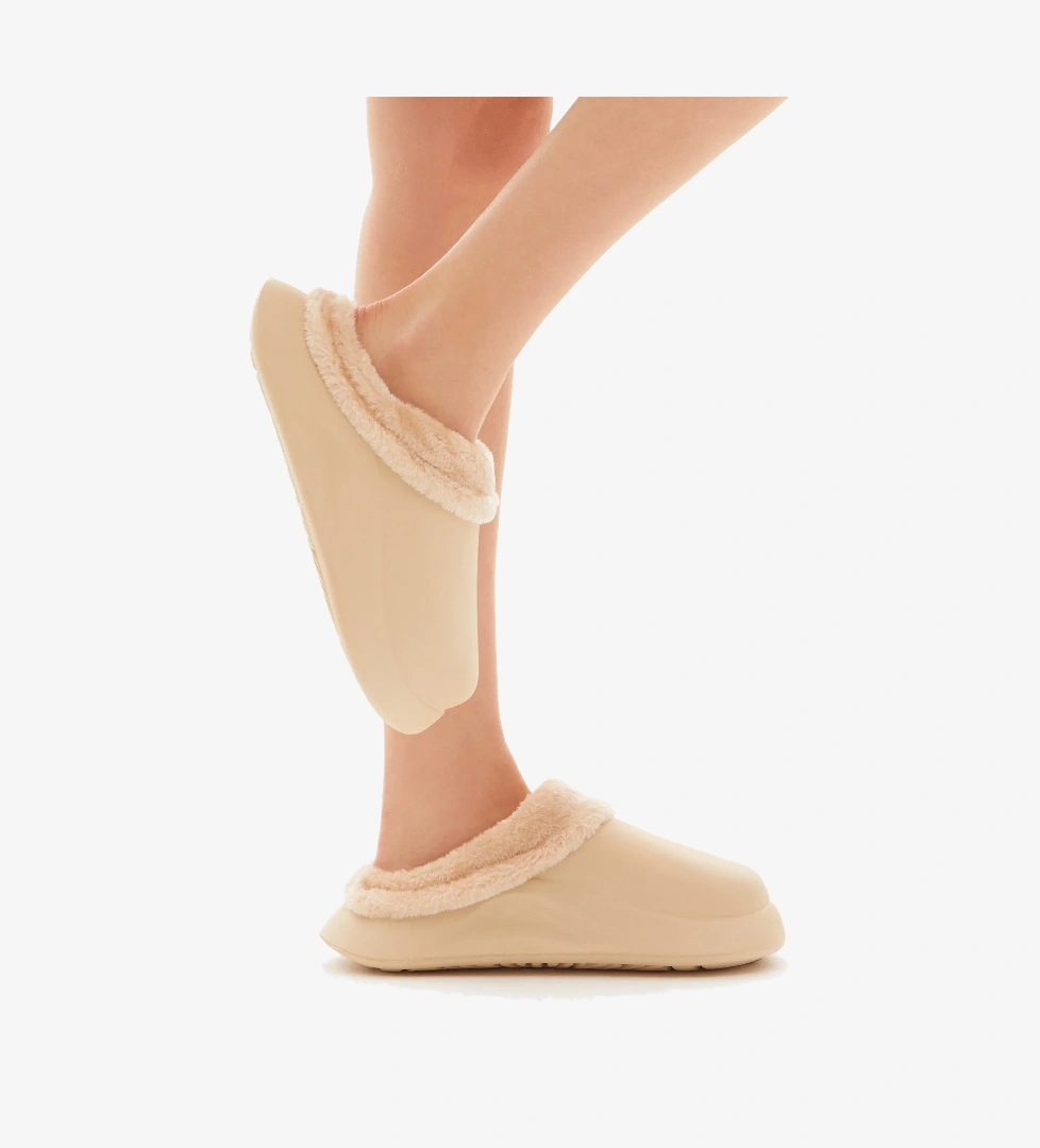 Tonny Black Tonny Black Kadın Bej Rahat Kalıp İçi Kürklü Eva Terlik Flo'da! Bej - 1. görsel